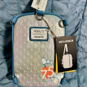 Loungefly Silver and Blue Mini Bag